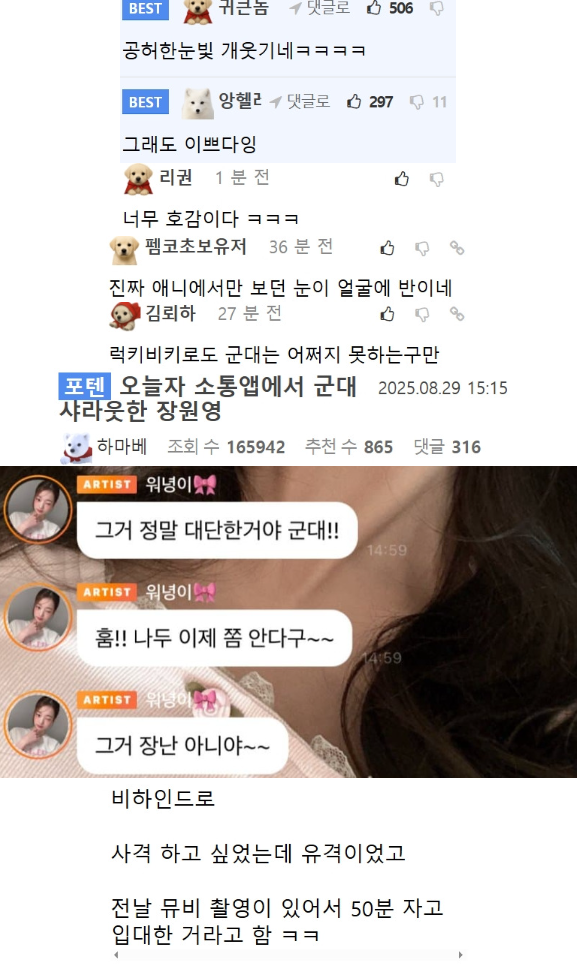 아이브 장원영, 군복 입자 반응 폭발한 이유 8